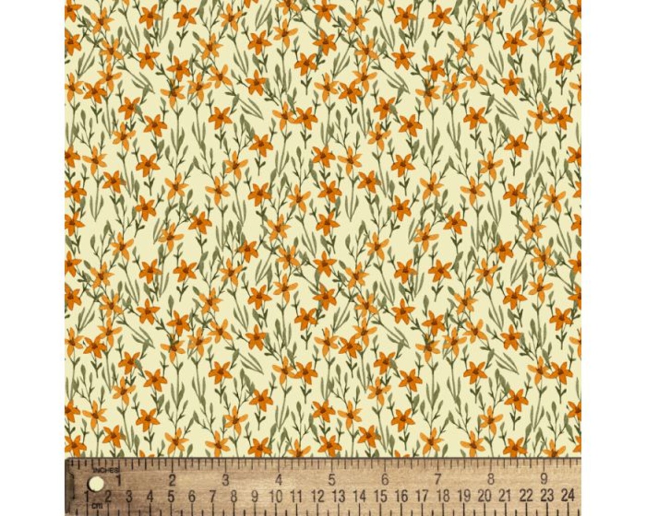 Springtime Wildflowers Field Cotton Fabric | By the Yard | Sewing and Crafting | 44 inches wide